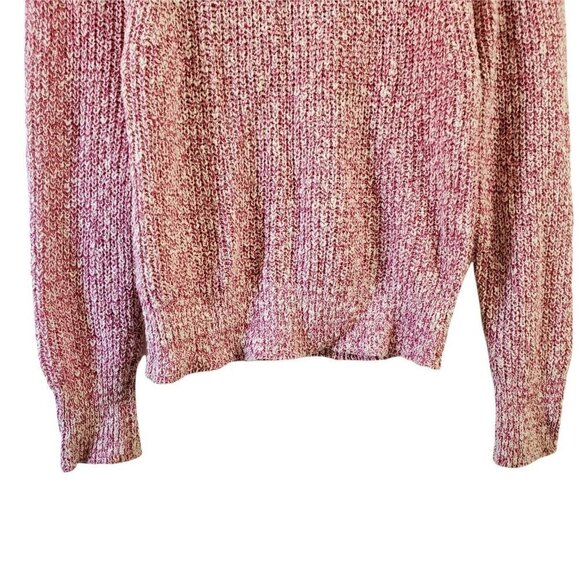 Free People Sweater Small Pink Linen Blend‎ Electric City Dolman Sleeve - Picture 3 of 10